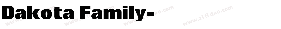 Dakota Family字体转换